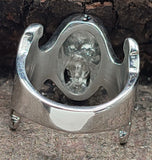 Ring Totenkopf Gr. 56-72 - gewölbt - Edelstahl