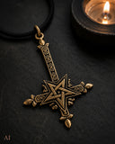Anhänger 120 Kreuz - Bronze