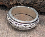 Stacheldraht-Drehring, Gr. 54-77 (ring5) - Silber