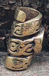 Bartperle Pentagramm - Bronze