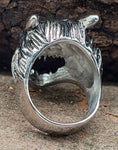 Ring Wolfskopf, Gr. 63-76 (wk24) - Edelstahl