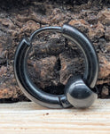 Klappcreole schwarz 10 x 2,5 mm - Edelstahl kcschw11