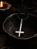 Kreuz 61 mit Schlangenkette - Silber