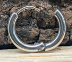 Klappcreole silbern 10mm - Edelstahl kcsi02