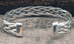 Armband Flechtmuster 1 - Silber