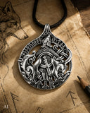 Anhänger 398 Tyr mit Fenrir - Silber