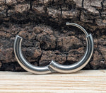 Klappcreole silbern 12mm - Edelstahl kcsi08