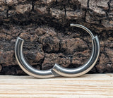 Klappcreole silbern 12mm - Edelstahl kcsi08