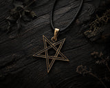Anhänger 189 Pentagramm - Bronze