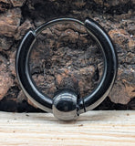 Klappcreole schwarz 12 x 2,5 mm - Edelstahl kcschw12