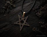 Anhänger 189 Pentagramm - Bronze