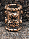 Bartperle Thorshammer 8 mm - Bronze