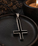 Kreuz 332 mit Schlangenkette - Silber