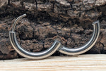 Klappcreole silbern 14mm - Edelstahl kcsi09