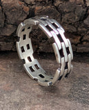 Ring Kettendesign, Gr. 54-74 (ring8) - Silber