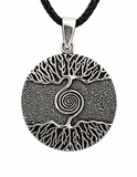 Lebensbaum 18 mit Korbkette - Silber