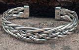 Armband Flechtmuster 1 - Silber