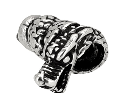 Bartperle Drache - Silber
