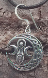 Ohrring 28 Triple Goddess - Silber