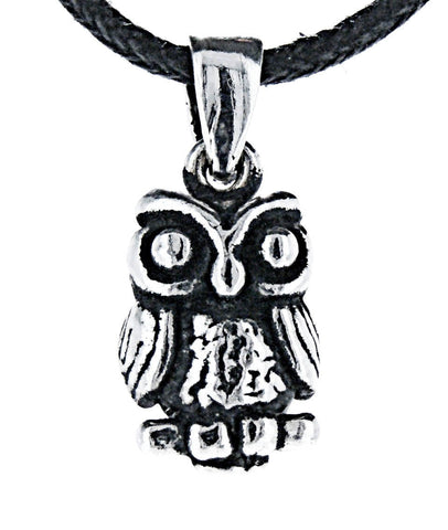 Eule 13 A mit Schlangenkette - Silber