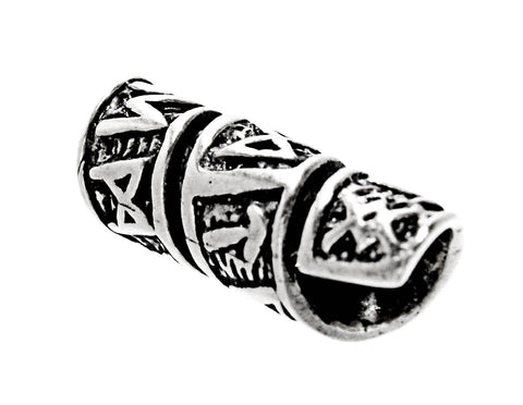 Bartperle Runen - Silber