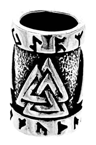 Bartperle Wotan 7mm - 2 - Silber