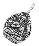Buddha 188 mit Korbkette - Silber