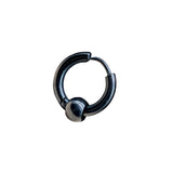 Klappcreole schwarz 10 x 2,5 mm - Edelstahl kcschw11