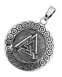 Wotansknoten 193 mit Panzerkette - Edelstahl