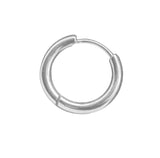Klappcreole silbern 12mm - Edelstahl kcsi03