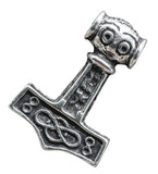 Thorshammer 66 mit Schlangenkette - Silber