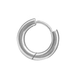 Klappcreole silbern 12mm - Edelstahl kcsi08
