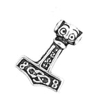 Thorshammer 66 mit Schlangenkette - Silber