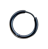 Klappcreole schwarz 16mm - Edelstahl kcschw05