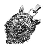 Wolfskopf 29 mit Panzerkette - Edelstahl