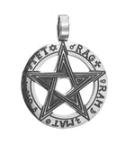 Anhänger 166 Pentagramm - Edelstahl