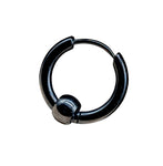 Klappcreole schwarz 12 x 2,5 mm - Edelstahl kcschw12