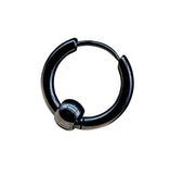 Klappcreole schwarz 12 x 2,5 mm - Edelstahl kcschw12