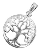 Lebensbaum 86 mit Schlangenkette - Silber