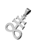 Leviathan Kreuz 403 mit Schlangenkette - Silber