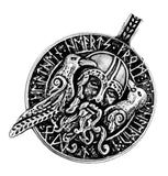Odin mit Raben 294 mit Königskette - Silber