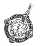 Lebensbaum 400 mit Schlangenkette - Silber