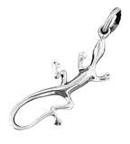 Echse 3 mit Schlangenkette - Silber