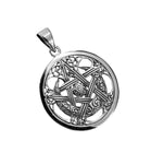 Pentagramm 228 mit Schlangenkette - Silber