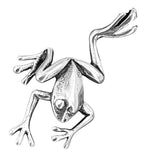 Frosch 4 mit Schlangenkette - Silber