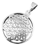 Anhänger 96 B Blume des Lebens - Silber