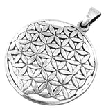 Anhänger 96 Blume des Lebens - Silber