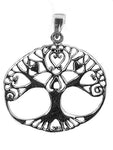Lebensbaum 99 mit Schlangenkette - Silber