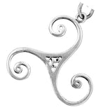 Triskele 163 mit Schlangenkette - Silber