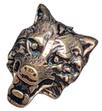 Bartperle Wolf 8 mm - Bronze
